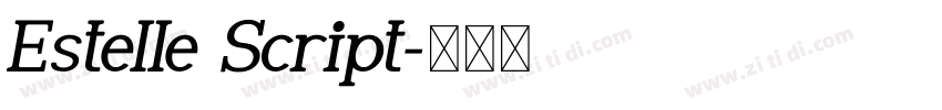 Estelle Script字体转换